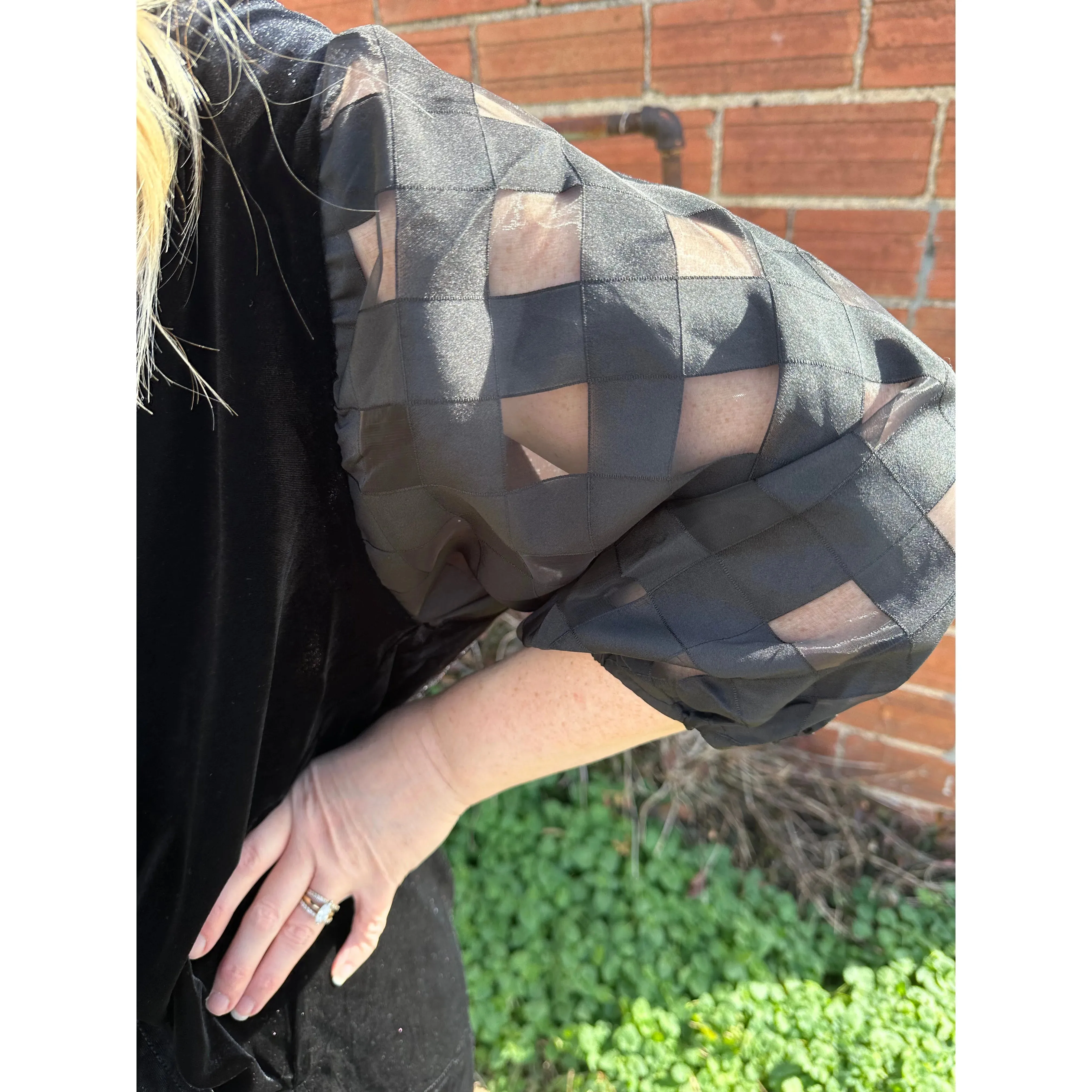 Back in Black Velvet   Top