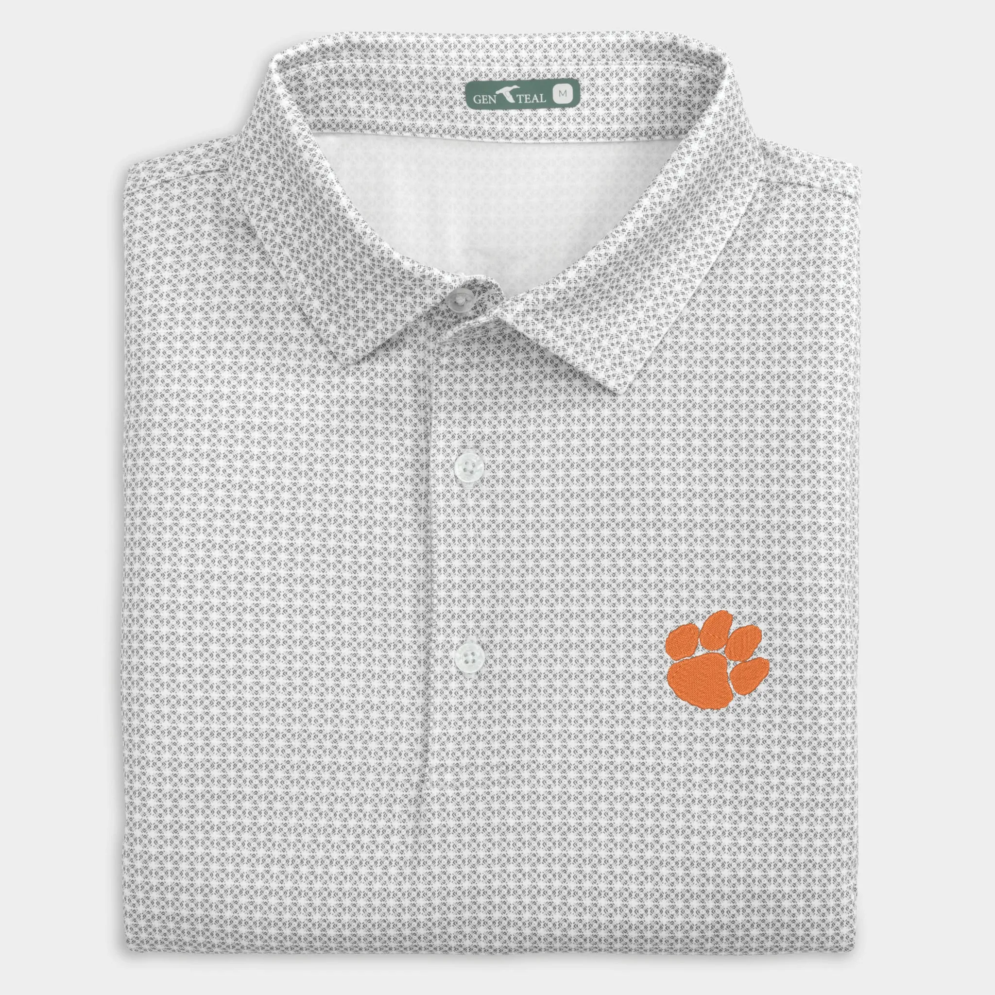 Clemson Tile Printed Performance Polo
