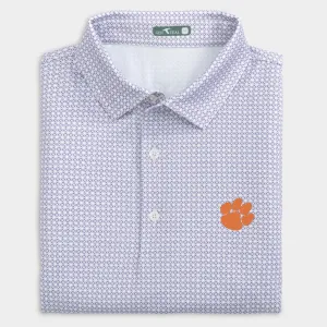Clemson Tile Printed Performance Polo