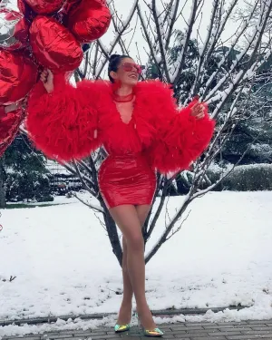 Emory Elegant Red Evening Dress