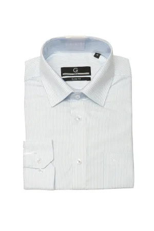 Gen Z Men's Long Sleeve Stripe Formal Shirt