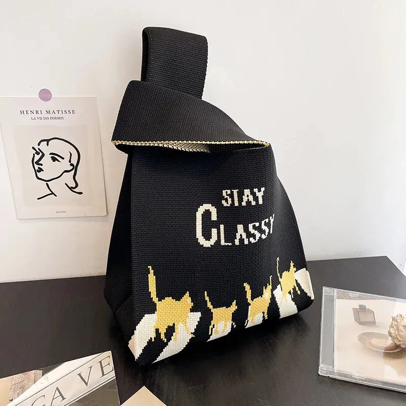 Handmade Knit Handbag