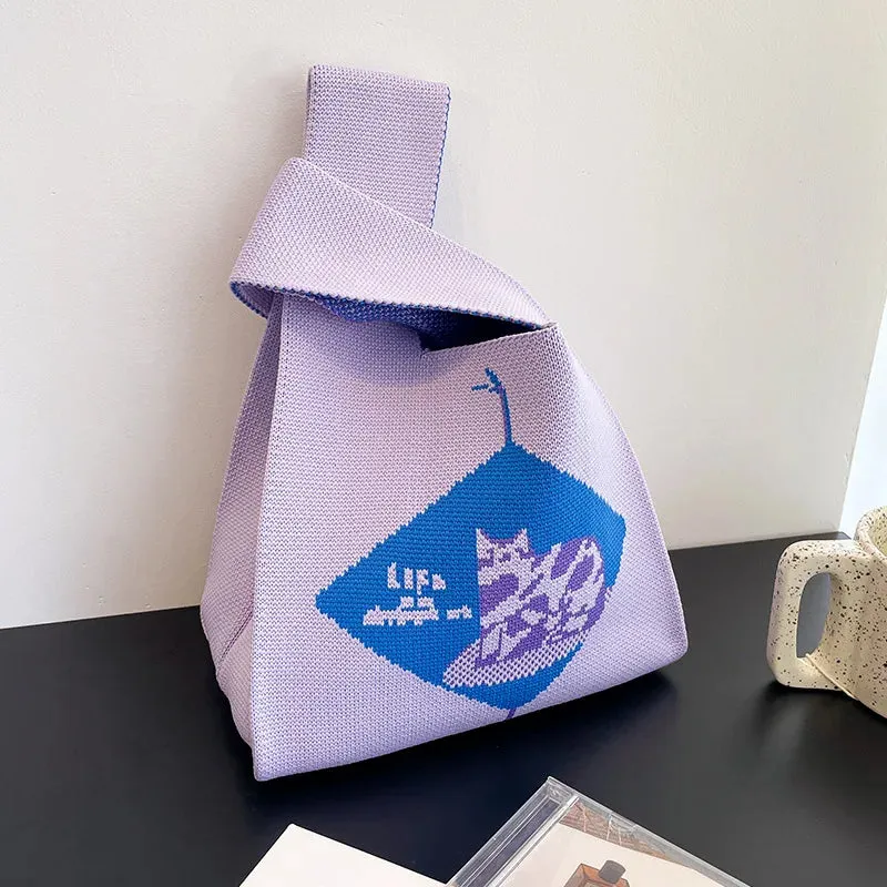 Handmade Knit Handbag