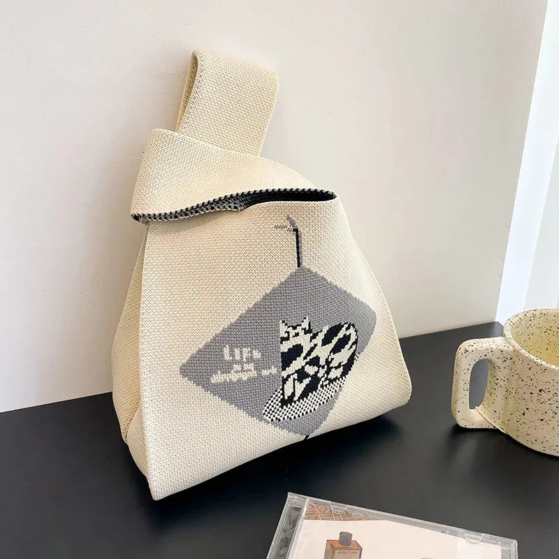 Handmade Knit Handbag