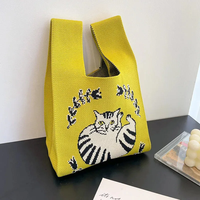 Handmade Knit Handbag