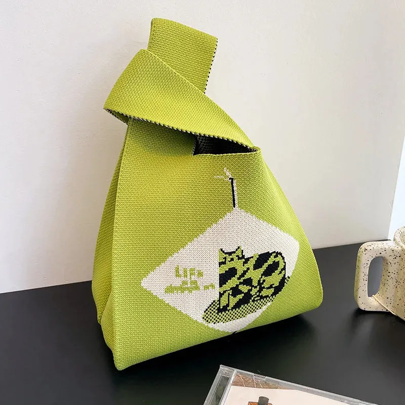 Handmade Knit Handbag