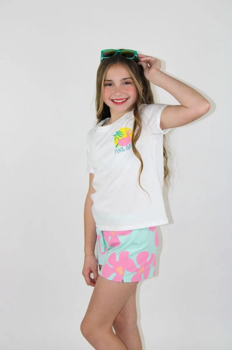 Paper Flower Pool Babe Graphic Shirt