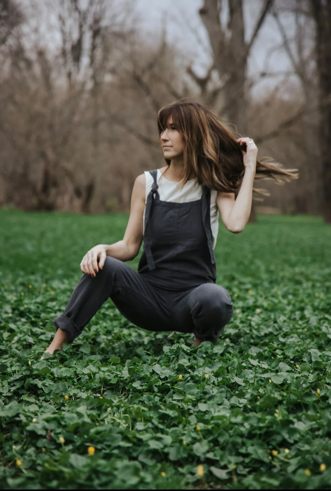 The Dungarees - Antique Linen